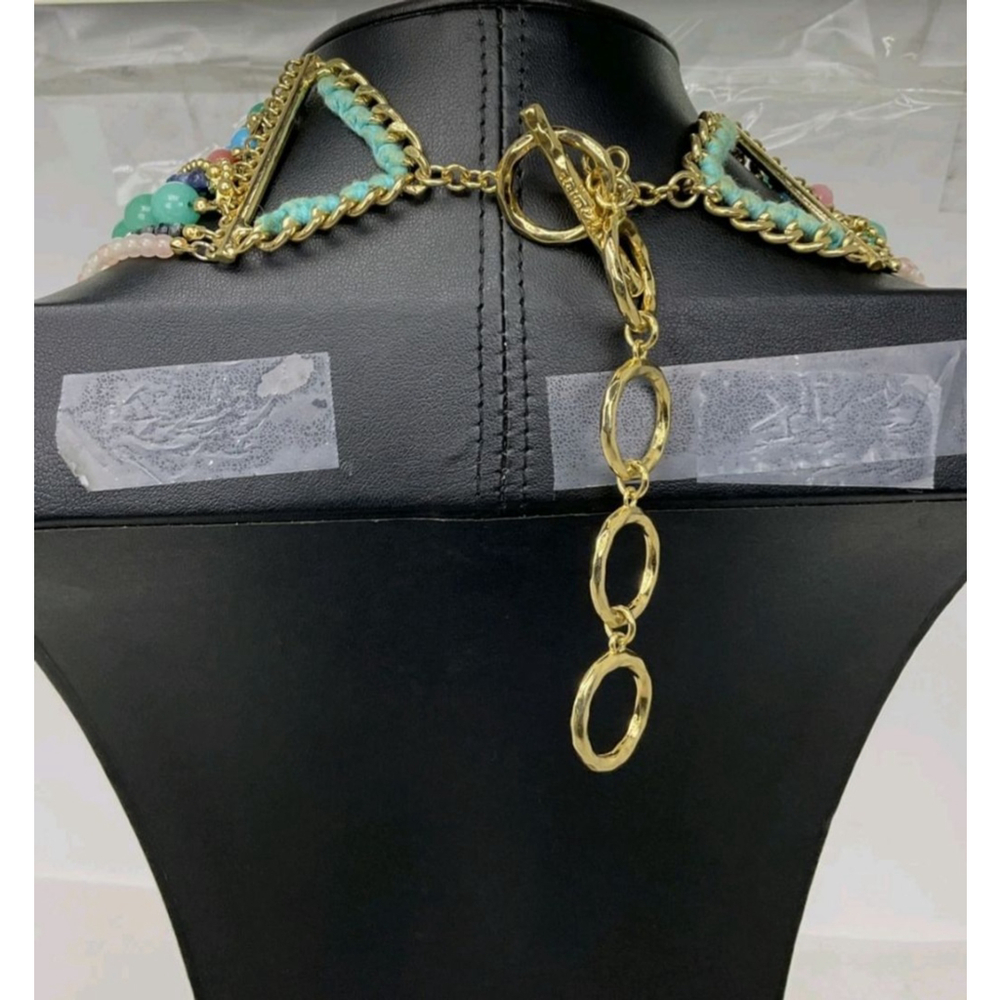 Stella & Dot Zahara Semi-Precious Multi-Strand Necklace 18" - 22" - Picture 4 of 5